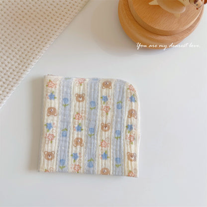 READY STOCK! Baby Muslin Cotton Washcloths | Soft Multi-Layer Face Towel | Baby Feeding Bibs | Multi-Style 婴儿棉纱洗脸巾 |