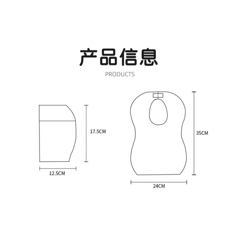 (READYSTOCK) 10PCS/50PCS Individual Packing Disposable Baby Bib Travel Waterproof Bib 一次性婴儿围兜