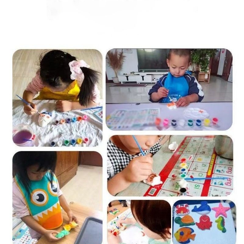 READY STOCK‼️ Random Cartoon Plaster Doll Painting | DIY Plaster Doll White | Creative Hand-Painted Art Kit 石膏娃娃涂色