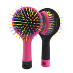 READY STOCK!!! Korean Eye Candy Rainbow S Curl Air Volume Brush | Abundant Hair Detangling Comb 彩虹S型空气蓬松卷发梳