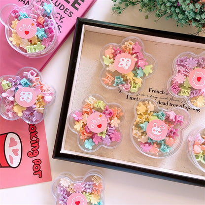 Cute Kids Hair Accessories Set Colorful Hair Ties and Towel Rings-CSW1001