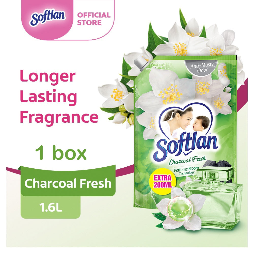 READY STOCK!!!SOFTLAN FABRIC SOFTENER 1.5L/1.6L REFILL Value Pack 1 Box 8 Pack