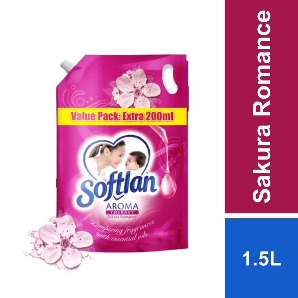 READY STOCK!!!SOFTLAN FABRIC SOFTENER 1500ML/1600ML REFILL Value Pack