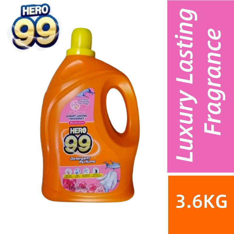 HERO99 Detergent Perfume 3.9KG/3.6KG Long Lasting Fragrance/ Odour Buster/ Colour Protect/  Luxury Lasting Fragrance