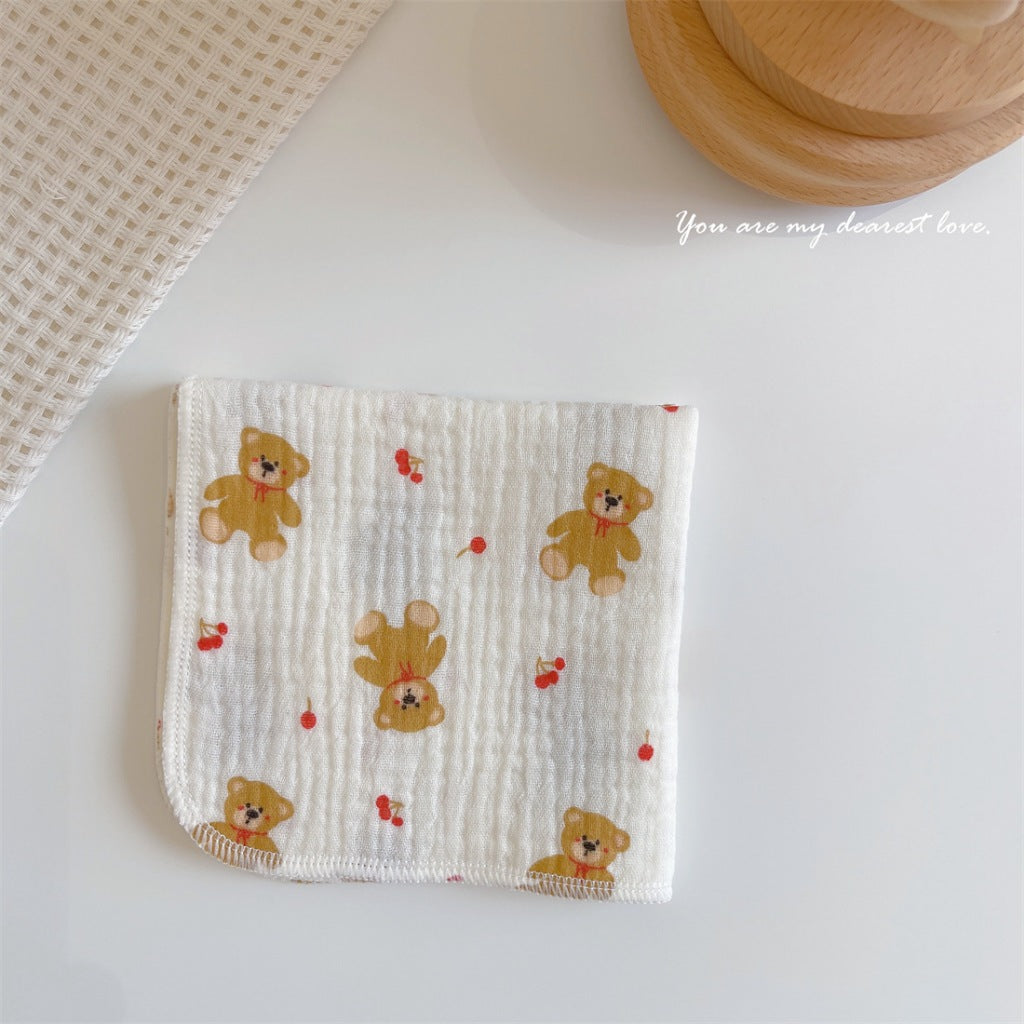 READY STOCK! Baby Muslin Cotton Washcloths | Soft Multi-Layer Face Towel | Baby Feeding Bibs | Multi-Style 婴儿棉纱洗脸巾 |