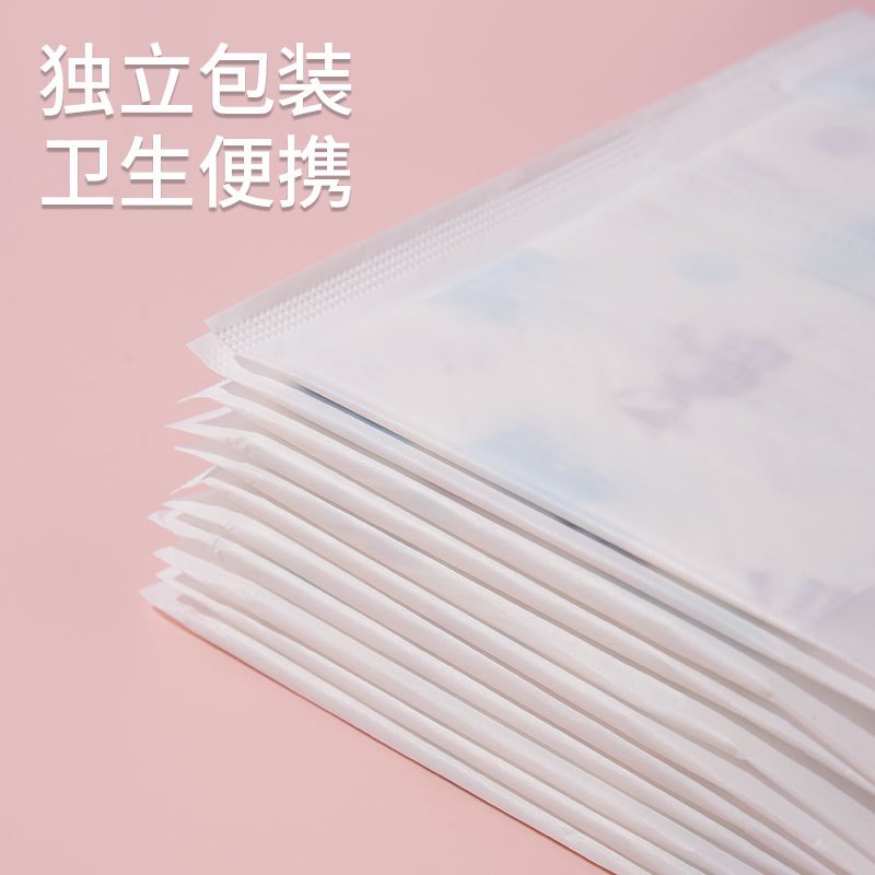 (READYSTOCK) 10PCS/50PCS Individual Packing Disposable Baby Bib Travel Waterproof Bib 一次性婴儿围兜