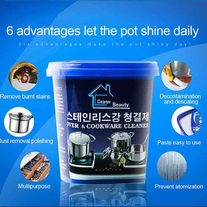 Oven and Cookware Cleaner 500g Rust Oil Grease Stainless Steel Pencuci Periuk 不锈钢清洁膏