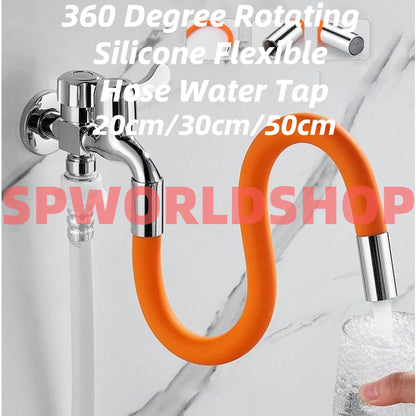 READY STOCK‼️ 360° Rotating Faucet Extension | Flexible Silicone Hose | Splash-Proof Water Tap Connector 旋转水龙头延长器 水龙头接头