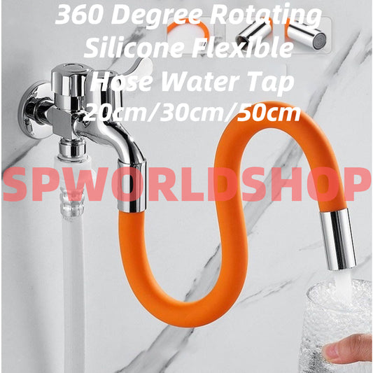 READY STOCK‼️ 360° Rotating Faucet Extension | Flexible Silicone Hose | Splash-Proof Water Tap Connector 旋转水龙头延长器 水龙头接头