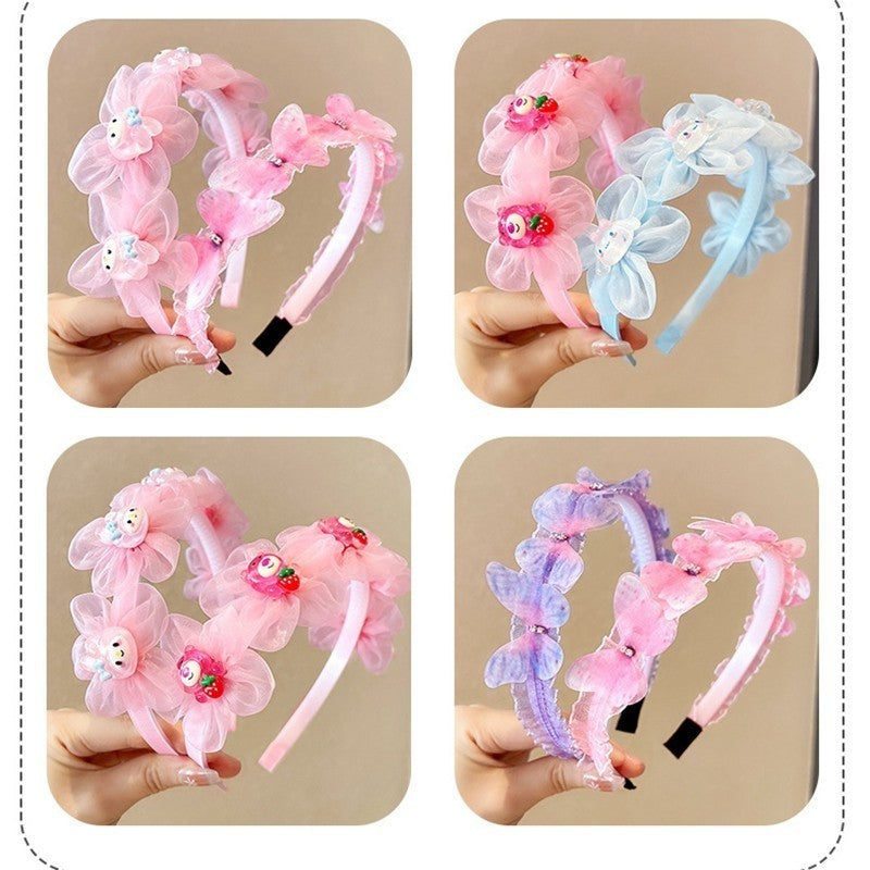 Cute Cartoon Headband Little Girl High-end Mesh Headband-CSW1009