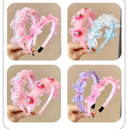 Cute Cartoon Headband Little Girl High-end Mesh Headband-CSW1009