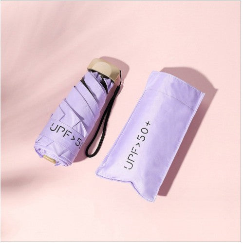 READY STOCK‼️ Payung Lipat UV Mini 5-Lipat Ultra-Light Vinyl Sunblock Kalis Hujan Rust-Proof Umbrella 雨伞