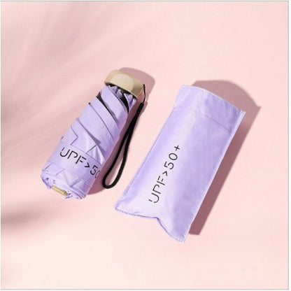 READY STOCK‼️ Payung Lipat UV Mini 5-Lipat Ultra-Light Vinyl Sunblock Kalis Hujan Rust-Proof Umbrella 雨伞