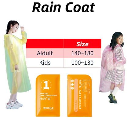 ReadyStock!!!成人儿童一次性雨衣Unisex Rain Coat Kids Thick RainCoat Kids Rain Coat Rainsuit Rainwear Suit Baju Hujan Dewasa Kanak