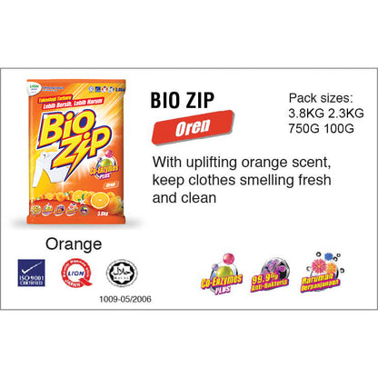 ✅ READY STOCK‼️ Bio Zip Serbuk Pencuci Baju 2.3kg (Magical Bloom/Flora/Oren/Parfum Bouquet/Colour) Harum & Bersih Berkes
