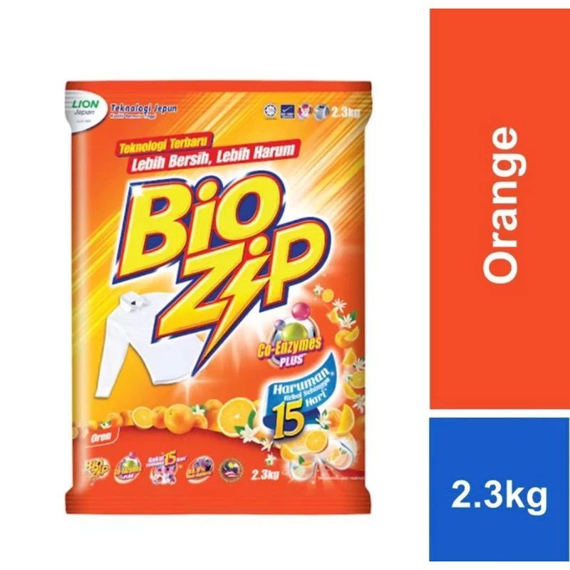 ✅ READY STOCK‼️ Bio Zip Serbuk Pencuci Baju 2.3kg (Magical Bloom/Flora/Oren/Parfum Bouquet/Colour) Harum & Bersih Berkes