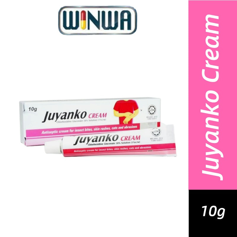 Juyanko Antiseptic Cream (10g) - Chlorhexidine For Insect Bites & Cuts