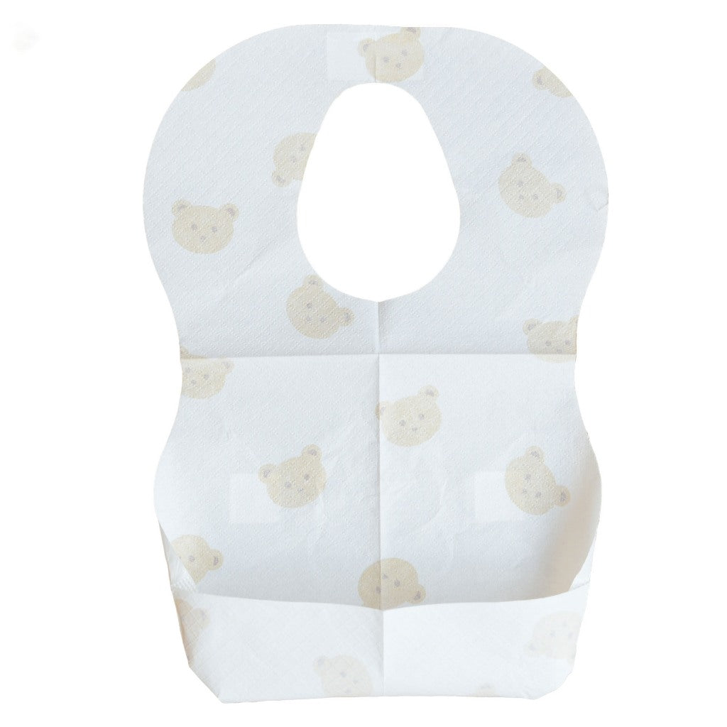 (READYSTOCK) 10PCS/50PCS Individual Packing Disposable Baby Bib Travel Waterproof Bib 一次性婴儿围兜