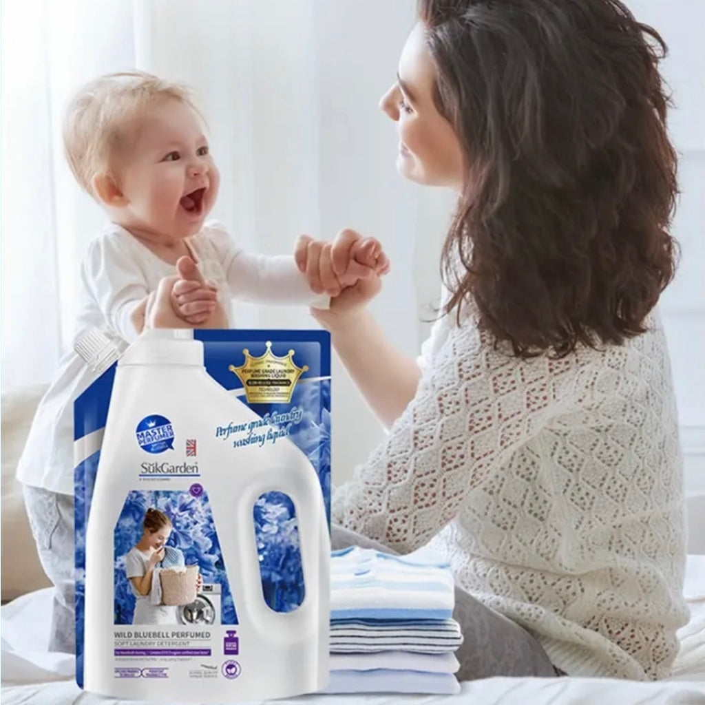 READY STOCK‼️ SukGarden Wild Bluebell Laundry Detergent & Softener 500g-2kg Sabun Baju Harum Tahan Lama 蔬果园蓝风铃洗衣液