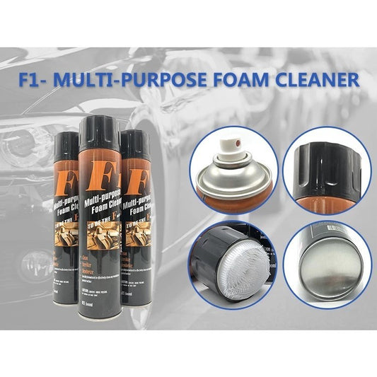 F1 High-Quality Multi-Purpose Foam Cleaner Spray 650ml | Car Interior & Cushion Cleaner |  功能泡沫清洁喷雾 车内清洁 & 座垫去污