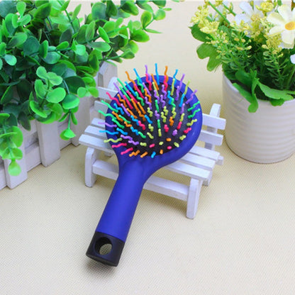 READY STOCK!!! Korean Eye Candy Rainbow S Curl Air Volume Brush | Abundant Hair Detangling Comb 彩虹S型空气蓬松卷发梳