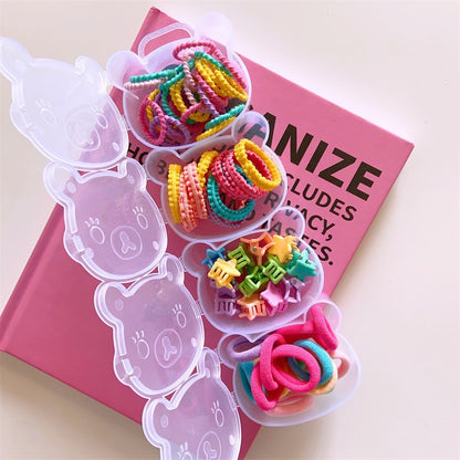 Cute Kids Hair Accessories Set Colorful Hair Ties and Towel Rings-CSW1001