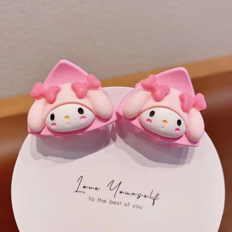 Adorable Cartoon Cat Ear Hair Clips for Kids Set of 2 Cute Hair Accessories for Little Girls-CSW1007