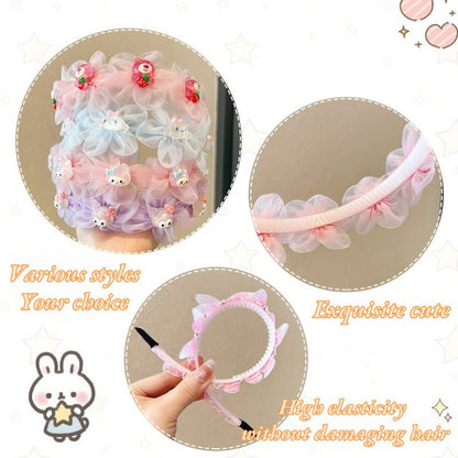 Cute Cartoon Headband Little Girl High-end Mesh Headband-CSW1009