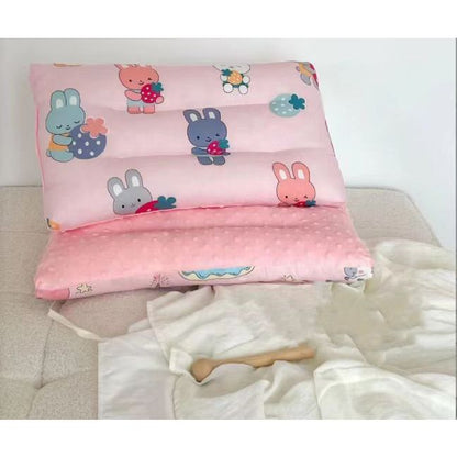Ready Stock Washable Baby Pillow Children's Cotton  Pea Fleece Quick Dry Soothing Sleep Aid Pillowchildren 纯棉儿童枕头