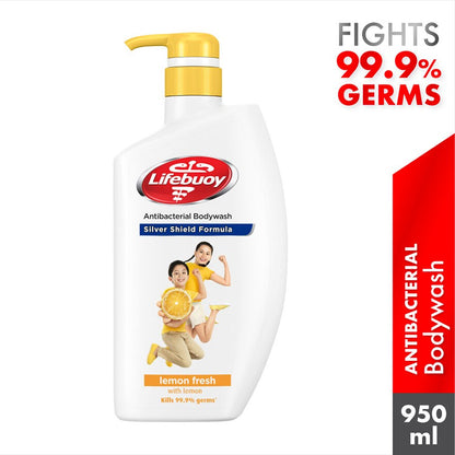 READY STOCK‼️ Lifebuoy Anti-Bacterial Shower Gel 900ml/950ml Sabun Mandian Bunuh 99.9% Kuman