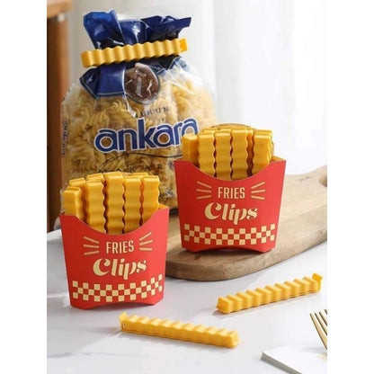 READY STOCK‼️ 12PCS Food Sealer Clip Magnetic Packet Clipper Penjepit Plastik Beg Snek Kentang 薯条封口夹