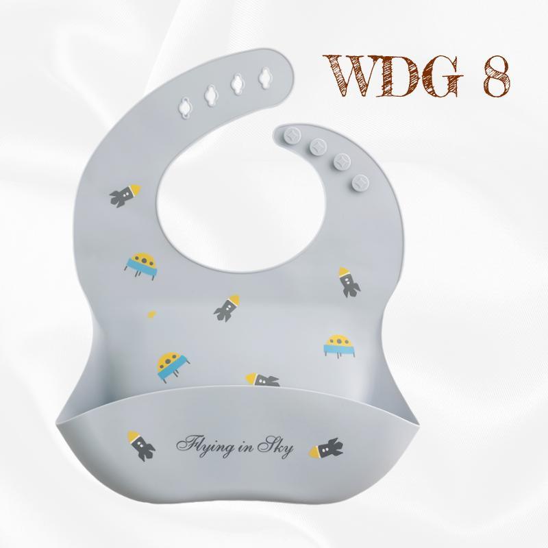 READY STOCK!!! Baby Silicone Bibs | Adjustable Waterproof Feeding Bib | Kids Apron for Mealtime WDG/GJQ 婴儿硅胶围兜 | 可调节防水围嘴