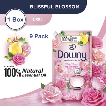✅READY STOCK‼️Downy Fabric Softener Refill 1.35L/1.4L/1.5L (1 Box = 9 Packs) | Pewangi Pakaian Tahan Lama Lembut & Segar