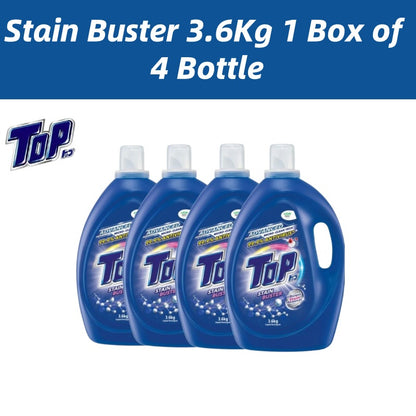READY STOCK!!! Top Liquid Detergent - 7 Variants 3.6kg Super Hygienic Anti Virus l Box of 4 Bottle