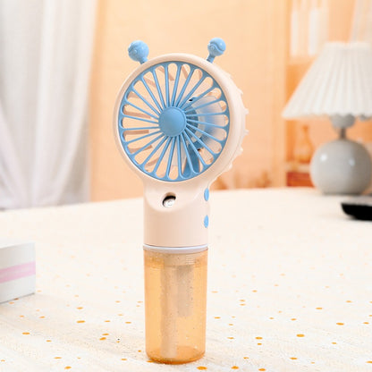 READY STOCK‼️ Mini Portable Clip Fan | USB Rechargeable | Cute Cartoon Desk & Handheld Fan 迷你便携式风扇