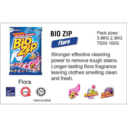 ✅ READY STOCK‼️ Bio Zip Serbuk Pencuci Baju 2.3kg (Magical Bloom/Flora/Oren/Parfum Bouquet/Colour) Harum & Bersih Berkes