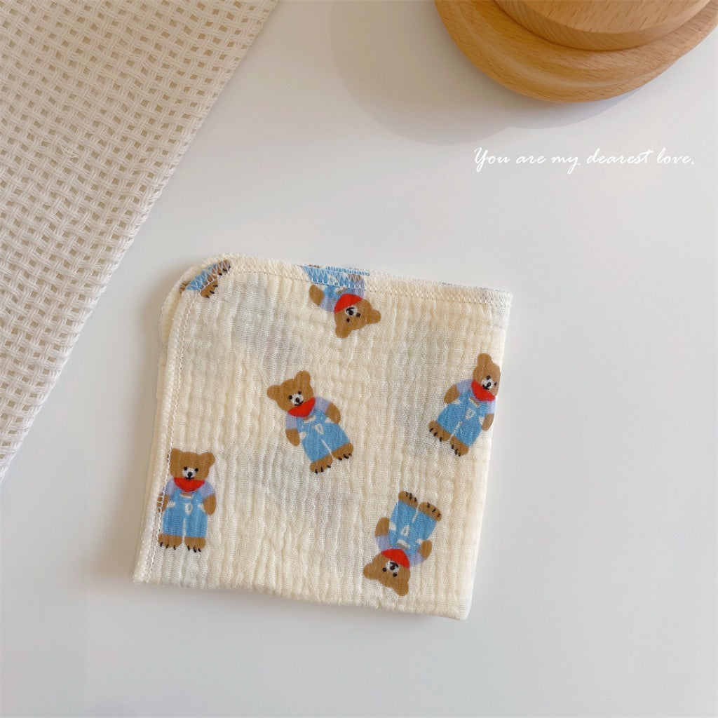 READY STOCK! Baby Muslin Cotton Washcloths | Soft Multi-Layer Face Towel | Baby Feeding Bibs | Multi-Style 婴儿棉纱洗脸巾 |