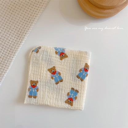 READY STOCK! Baby Muslin Cotton Washcloths | Soft Multi-Layer Face Towel | Baby Feeding Bibs | Multi-Style 婴儿棉纱洗脸巾 |