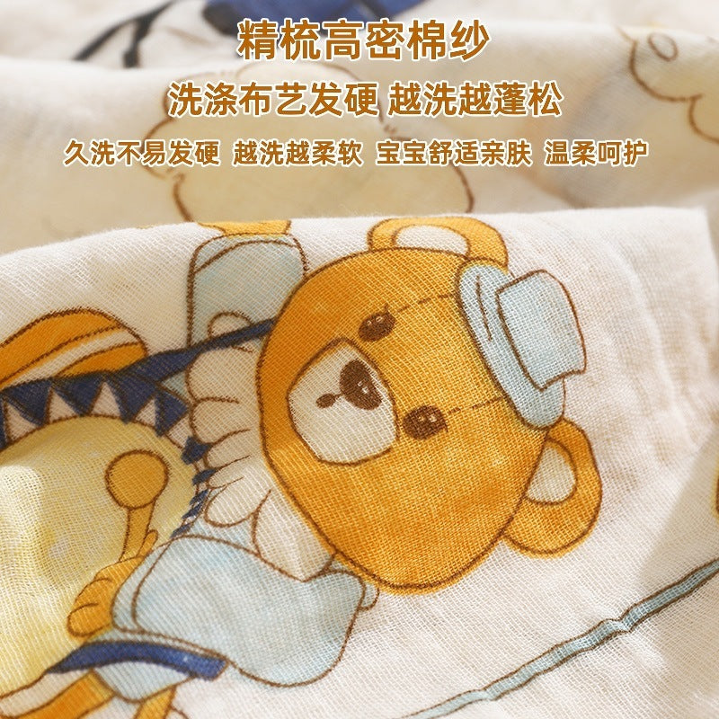 Newborn Baby Muslin Swaddle Kain Bedung Baby Towel Soft Blanket Kain Selimut Napkin Lampin Baby Blanket Kain Bedun