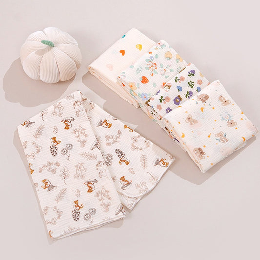 Newborn Baby Muslin Swaddle Kain Bedung Baby Towel Soft Blanket Kain Selimut Napkin Lampin Baby Blanket Kain Bedun