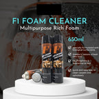F1 High-Quality Multi-Purpose Foam Cleaner Spray 650ml | Car Interior & Cushion Cleaner |  功能泡沫清洁喷雾 车内清洁 & 座垫去污