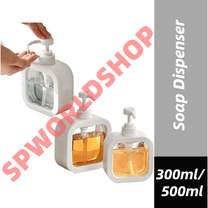 Soap Dispenser 500ml/300ml / Liquid Dispenser / Shampoo Hand Soap Refill Pump Bottle