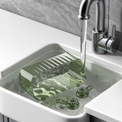 READY STOCK‼️ Suction Cup Bathroom Storage Basket | Wall-Mounted Shower Rack | Easy to Clean & Removable 吸盘式浴室收纳篮