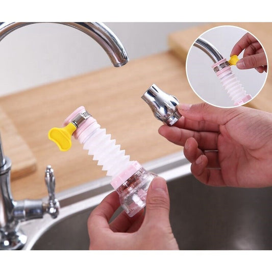 360 Rotate Water Tap Extender Filtering Shower Head Kitchen Anti Splash Nozzle Drainer Filter Purifier 过滤伸长水喉