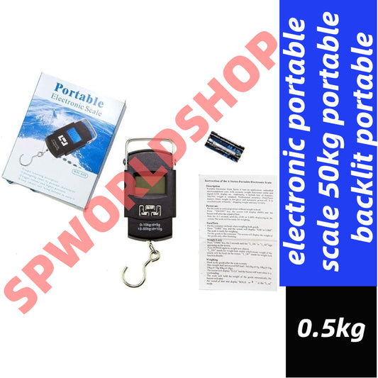 READY STOCK!!! electronic portable scale 50kg portable backlit portable luggage scale portable electronic scale 旅行手提行李秤