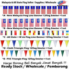 Malaysia Flag Line Banner Malaysia All State Flag Line Malaysia Triangle Flag Straight Flag Line