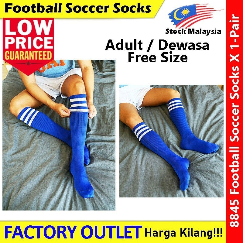 READY STOCK!!! Football Socks Soccer Socks Stoking Bola Sepak Panjang 长足球袜子 8845