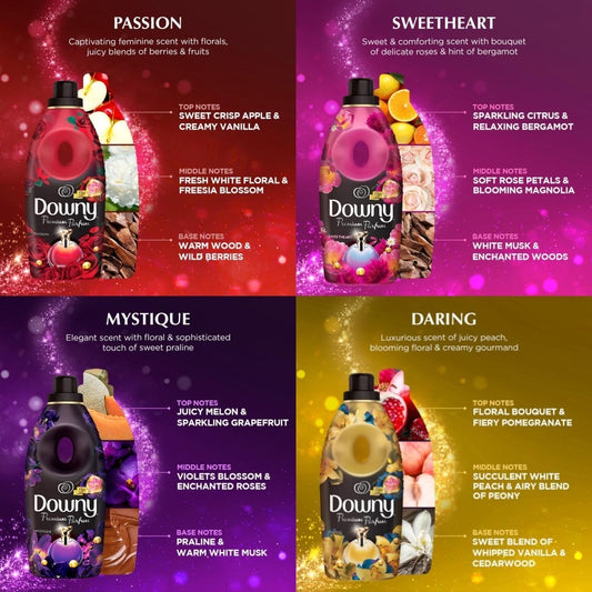 ✅READY STOCK‼️Downy Fabric Softener Refill 1.35L/1.4L/1.5L (1 Box = 9 Packs) | Pewangi Pakaian Tahan Lama Lembut & Segar