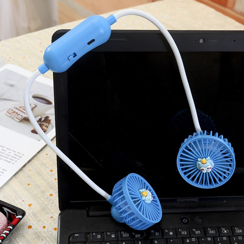 READY STOCK‼️ Portable Neck Fan | USB Rechargeable | Bladeless Hands-Free Mini Personal Cooling Fan 便携式挂脖风扇