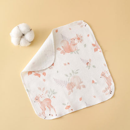READY STOCK! Baby Muslin Cotton Washcloths | Soft Multi-Layer Face Towel | Baby Feeding Bibs | Multi-Style 婴儿棉纱洗脸巾 |